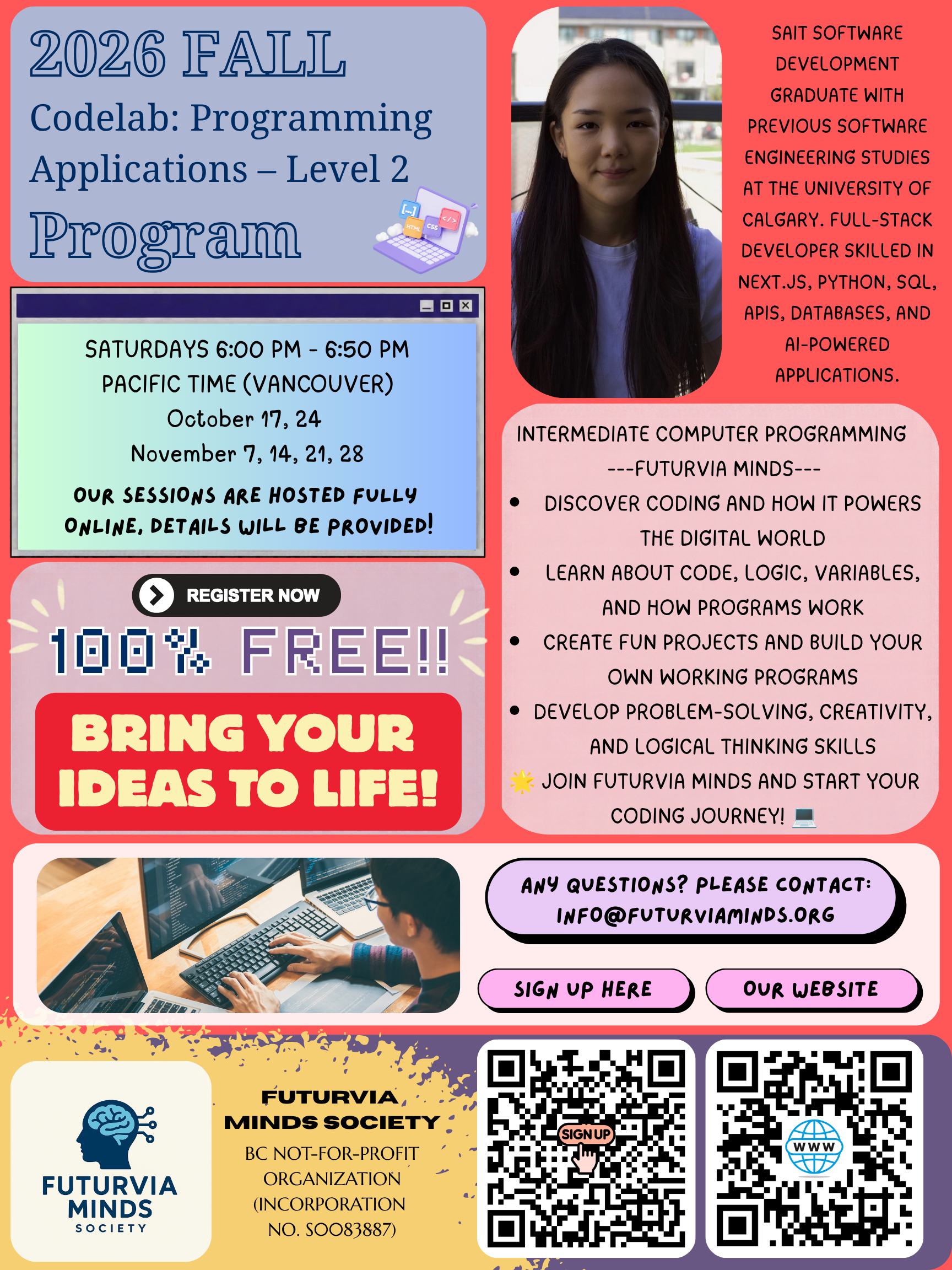CodeLab: Programming Applications – Level 2 workshop poster